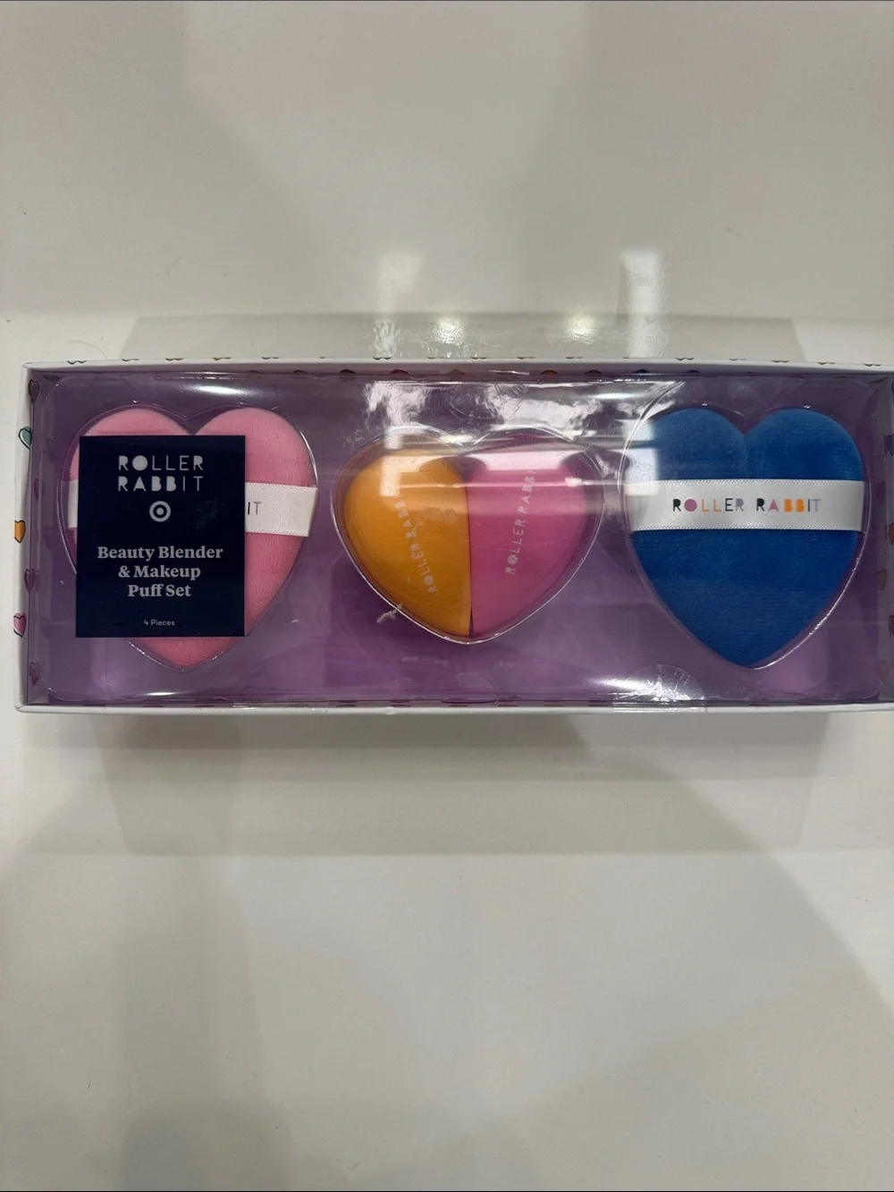 Roller Rabbit x Target 4pc Makeup Sponge and Powder Puff Set NEW